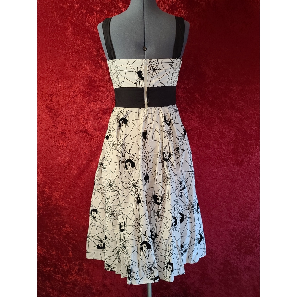 Hell Bunny Spiderweb Rockabilly Dress π·οΈπΈοΈπ·οΈ - Picture 3 of 5